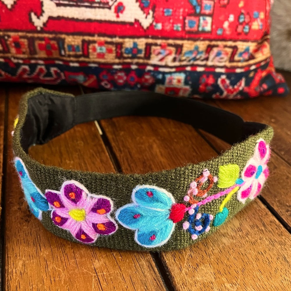 Gorgeous hand embroidered headband